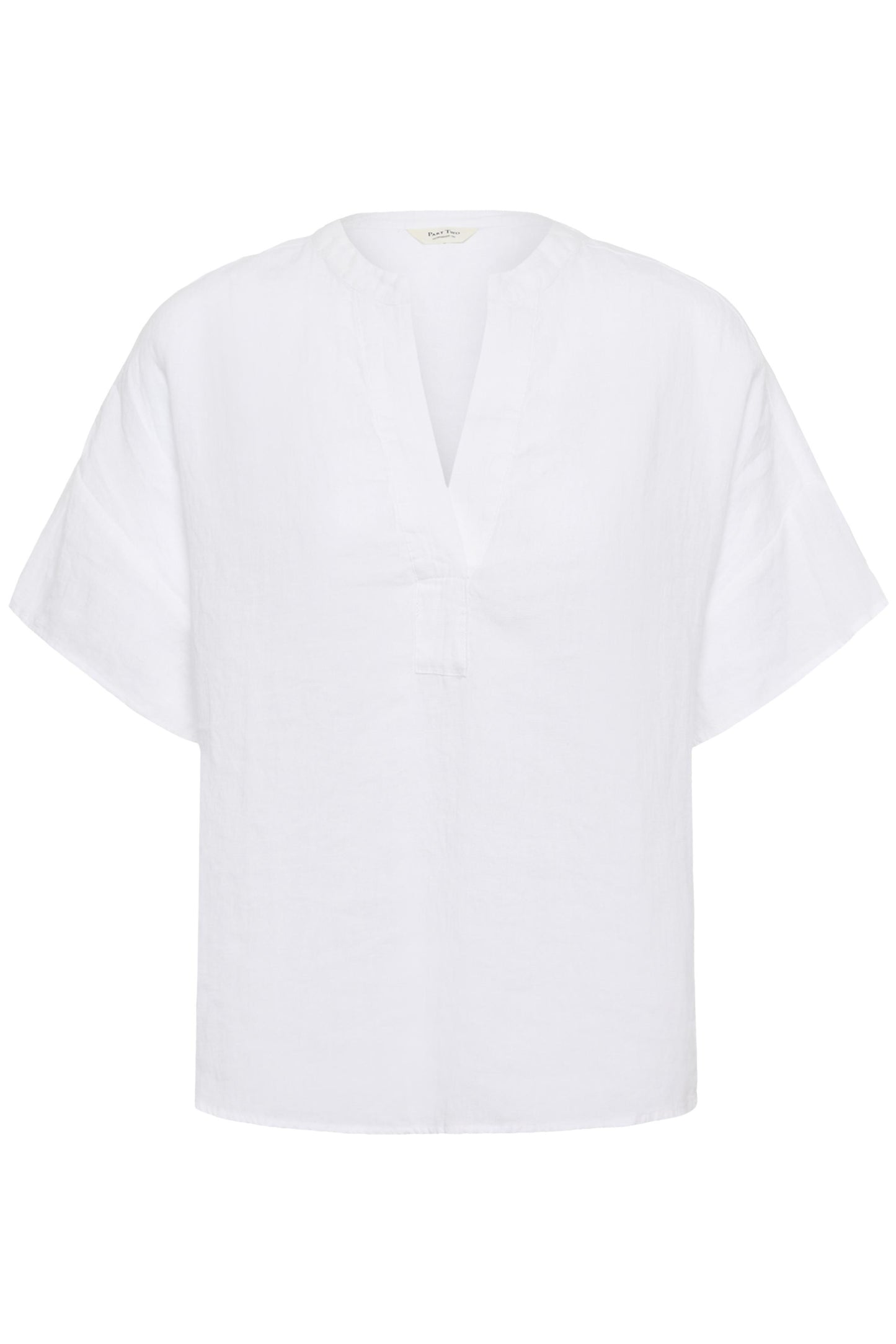 Part Two Brinnie Bright White Linen Blouse