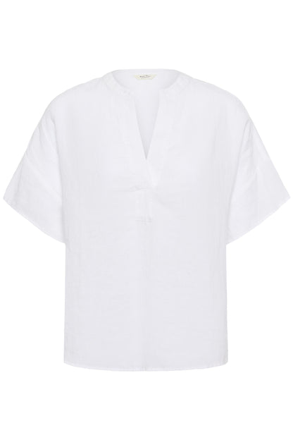 Part Two Brinnie Bright White Linen Blouse