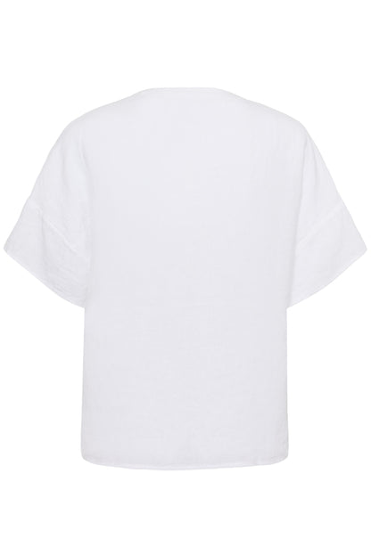 Part Two Brinnie Bright White Linen Blouse