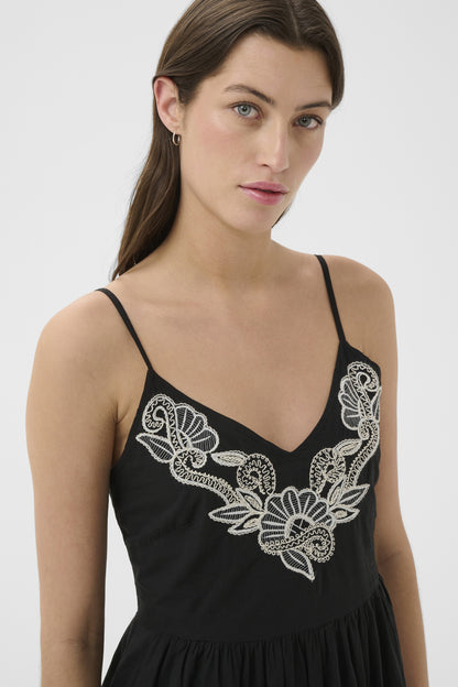 Part Two Bianna Black/Off White Dress