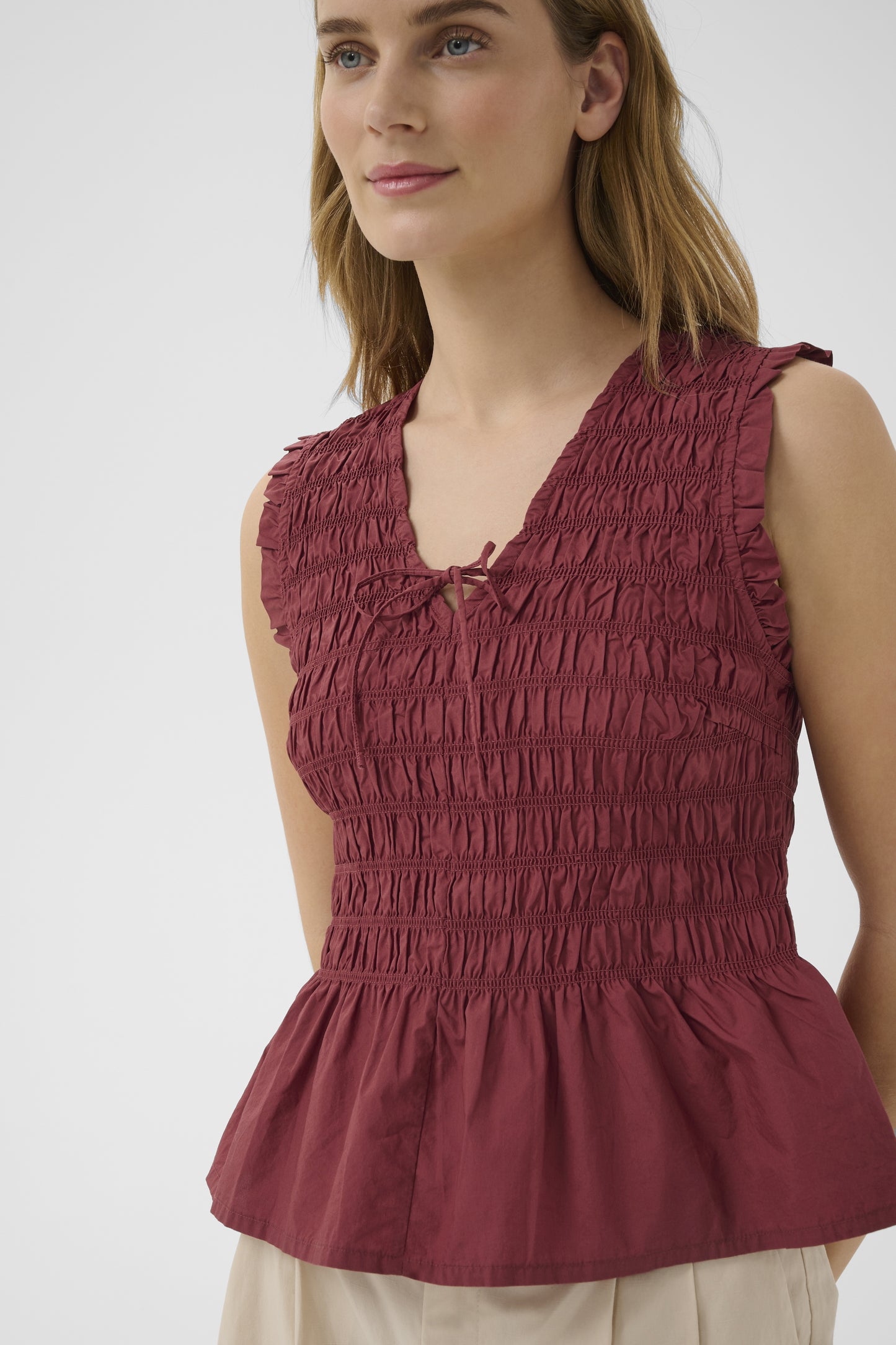 Part Two Borgny Burnt Russet Top