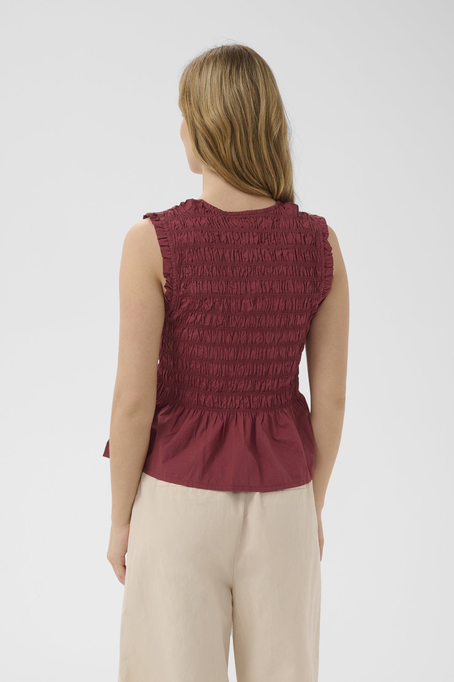 Part Two Borgny Burnt Russet Top
