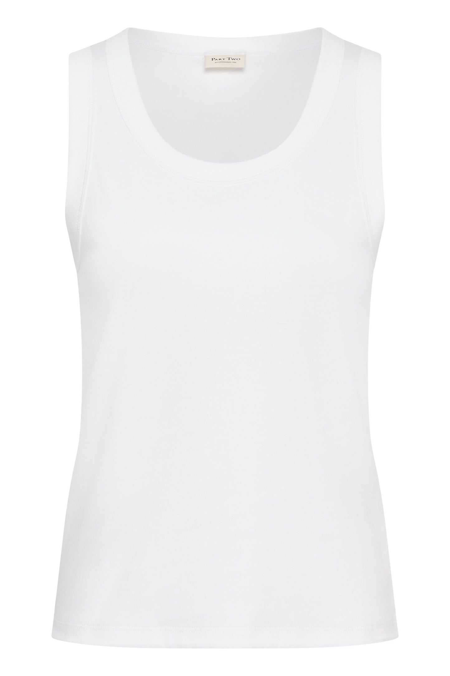 Part Two Bessy Bright White Vest Top
