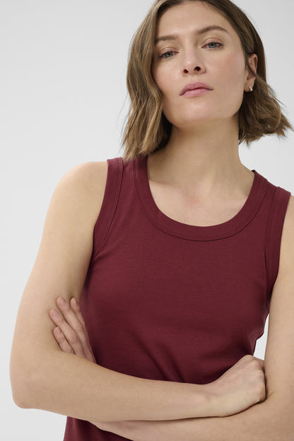 Part Two Bessy Burnt Russet Vest Top