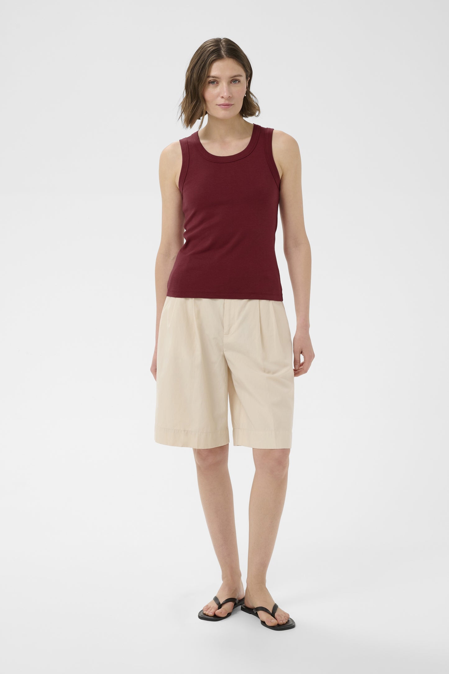 Part Two Bessy Burnt Russet Vest Top