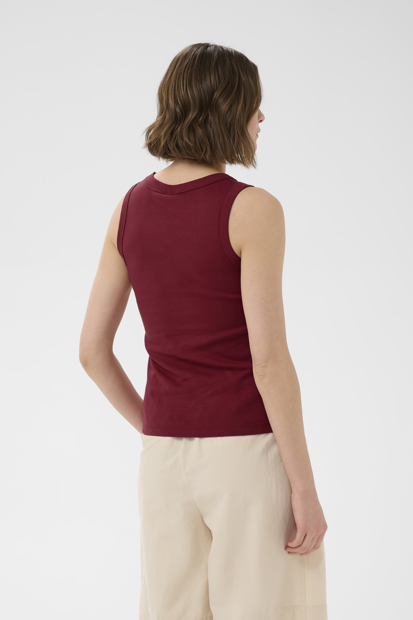 Part Two Bessy Burnt Russet Vest Top