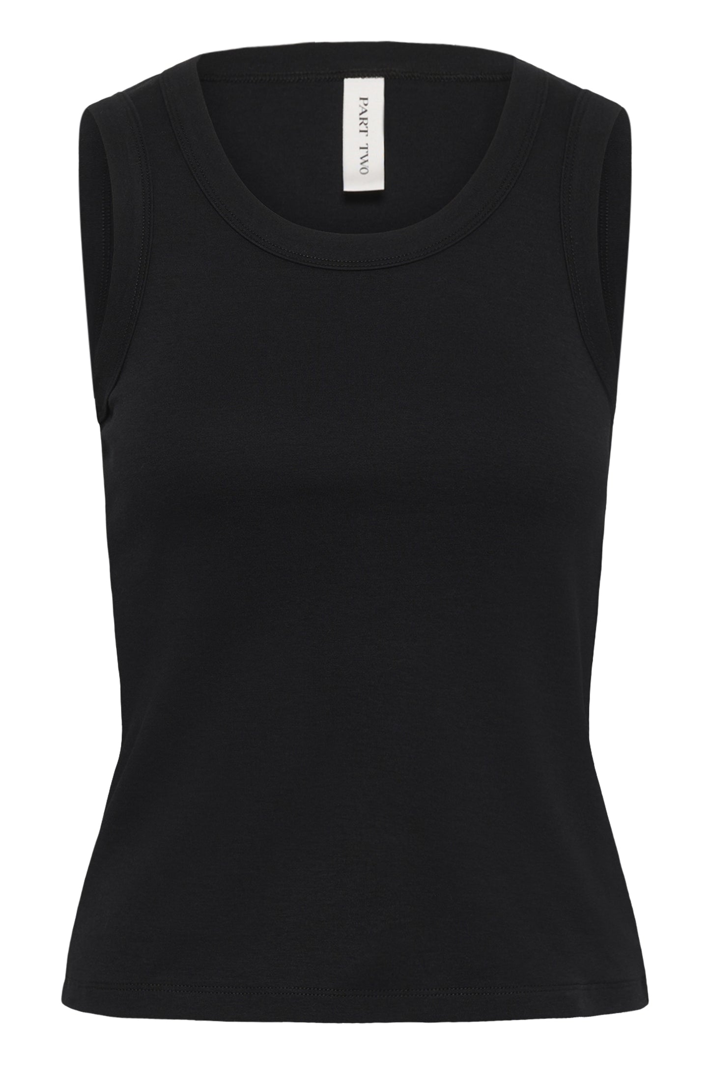 Part Two Bessy Black Vest Top