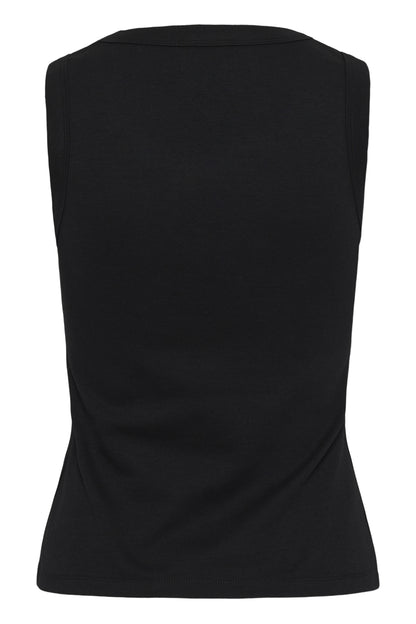 Part Two Bessy Black Vest Top