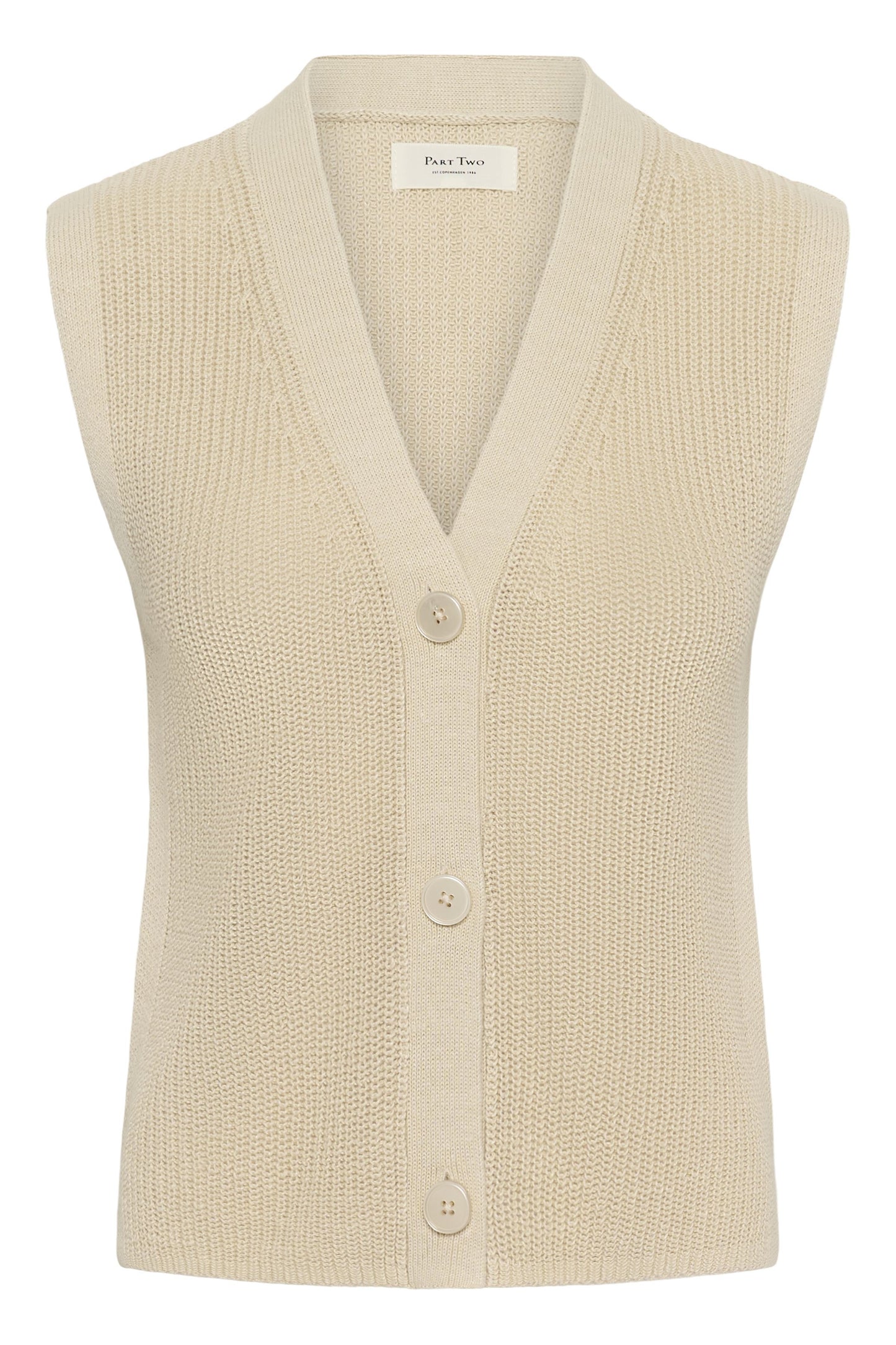 Part Two Batilda French Oak Knit Waistcoat