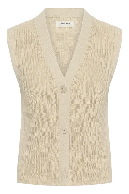 Part Two Batilda French Oak Knit Waistcoat