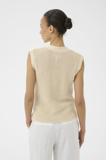 Part Two Batilda French Oak Knit Waistcoat