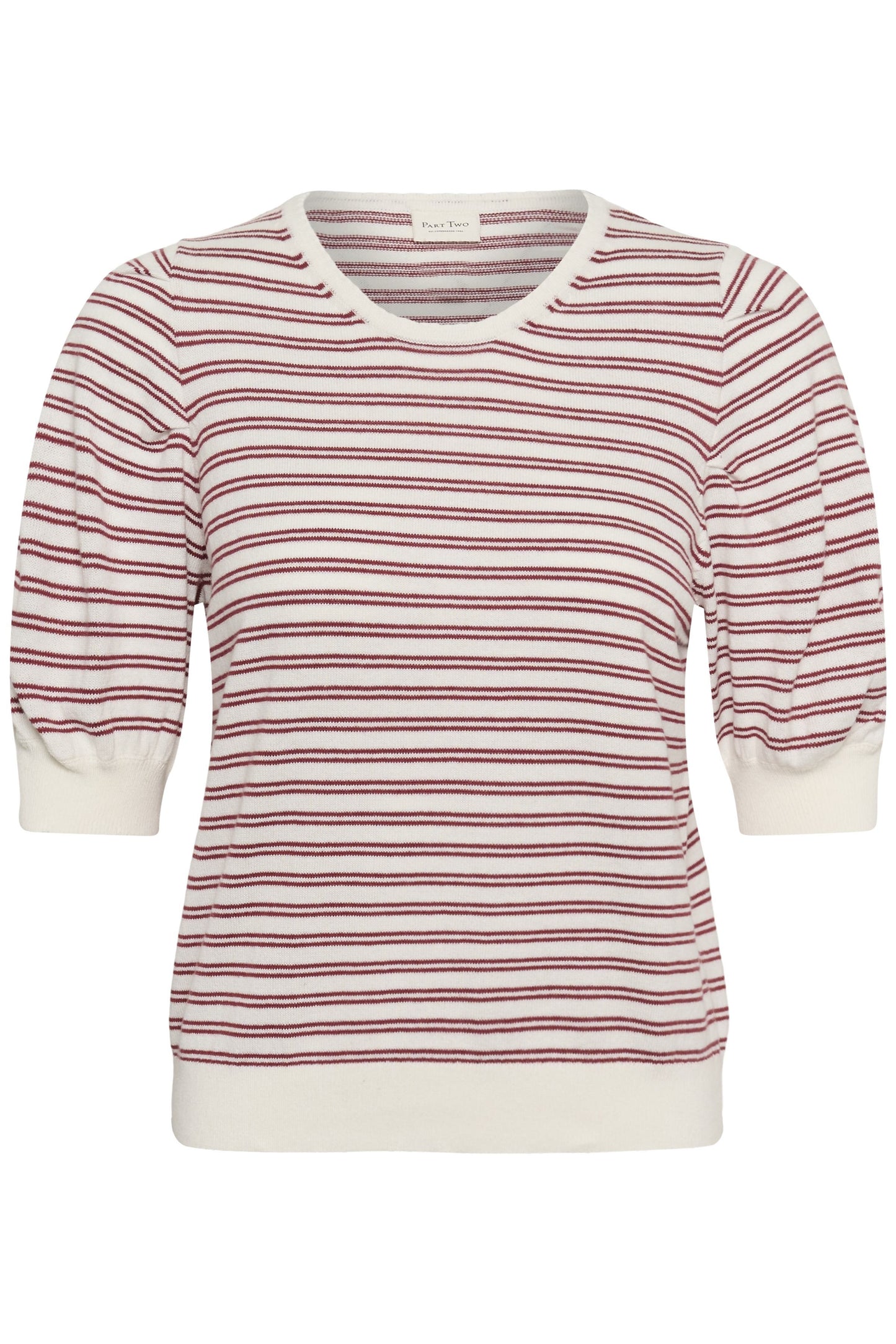 Part Two Varaian Burnt Russel Stripe Top