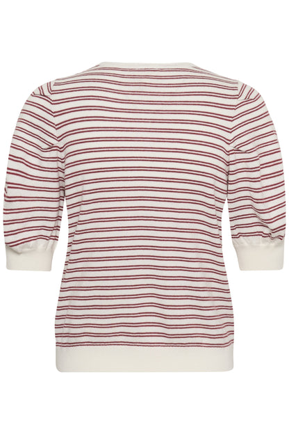 Part Two Varaian Burnt Russel Stripe Top