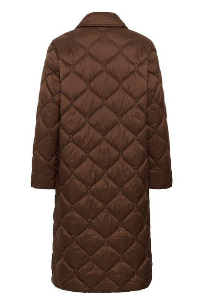Part Two Carine Downtown Brown Quilted Coat