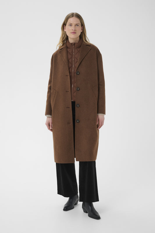 PT Lorelaiana Downtown Brown Melange Coat