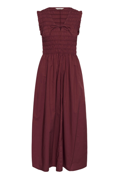 Part Two Borgnette Burnt Russet Dress