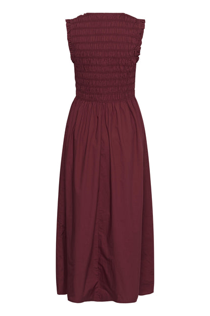 Part Two Borgnette Burnt Russet Dress