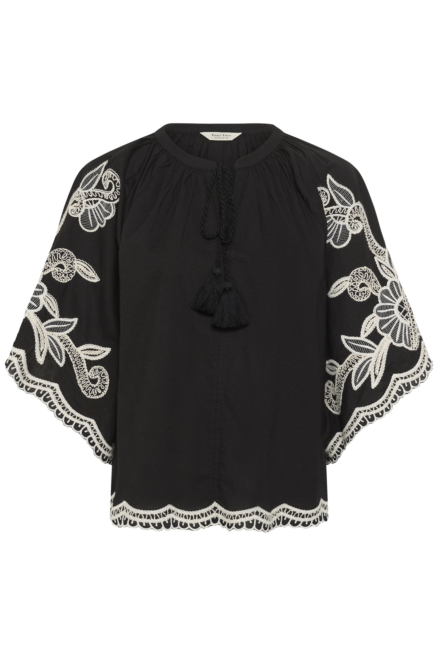 Part Two Biancha Black/Off White Blouse