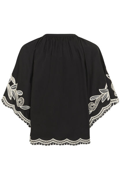 Part Two Biancha Black/Off White Blouse