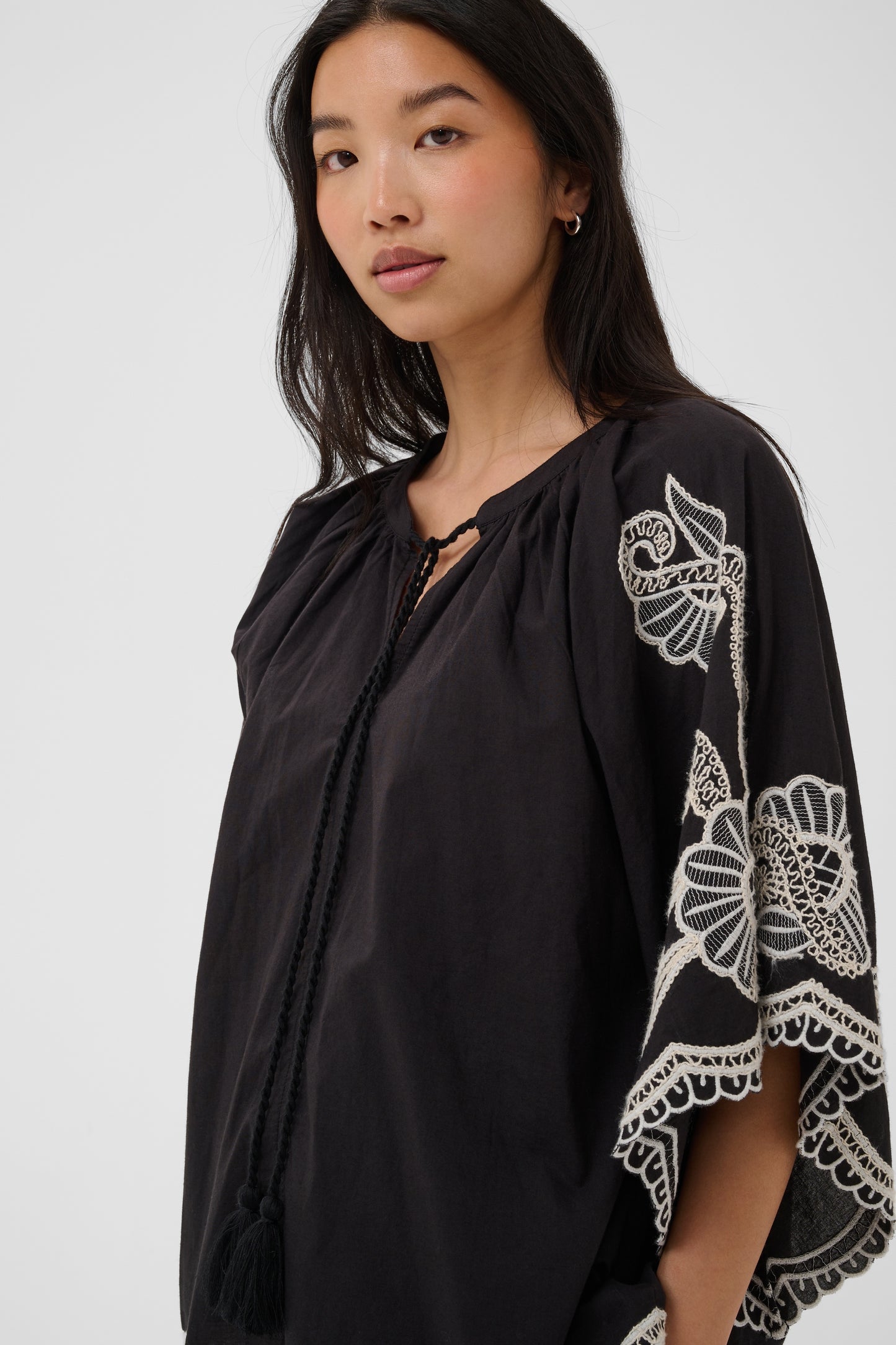 Part Two Biancha Black/Off White Blouse