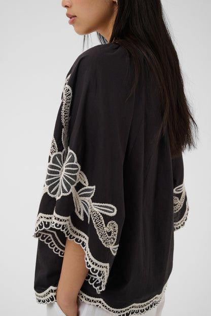 Part Two Biancha Black/Off White Blouse