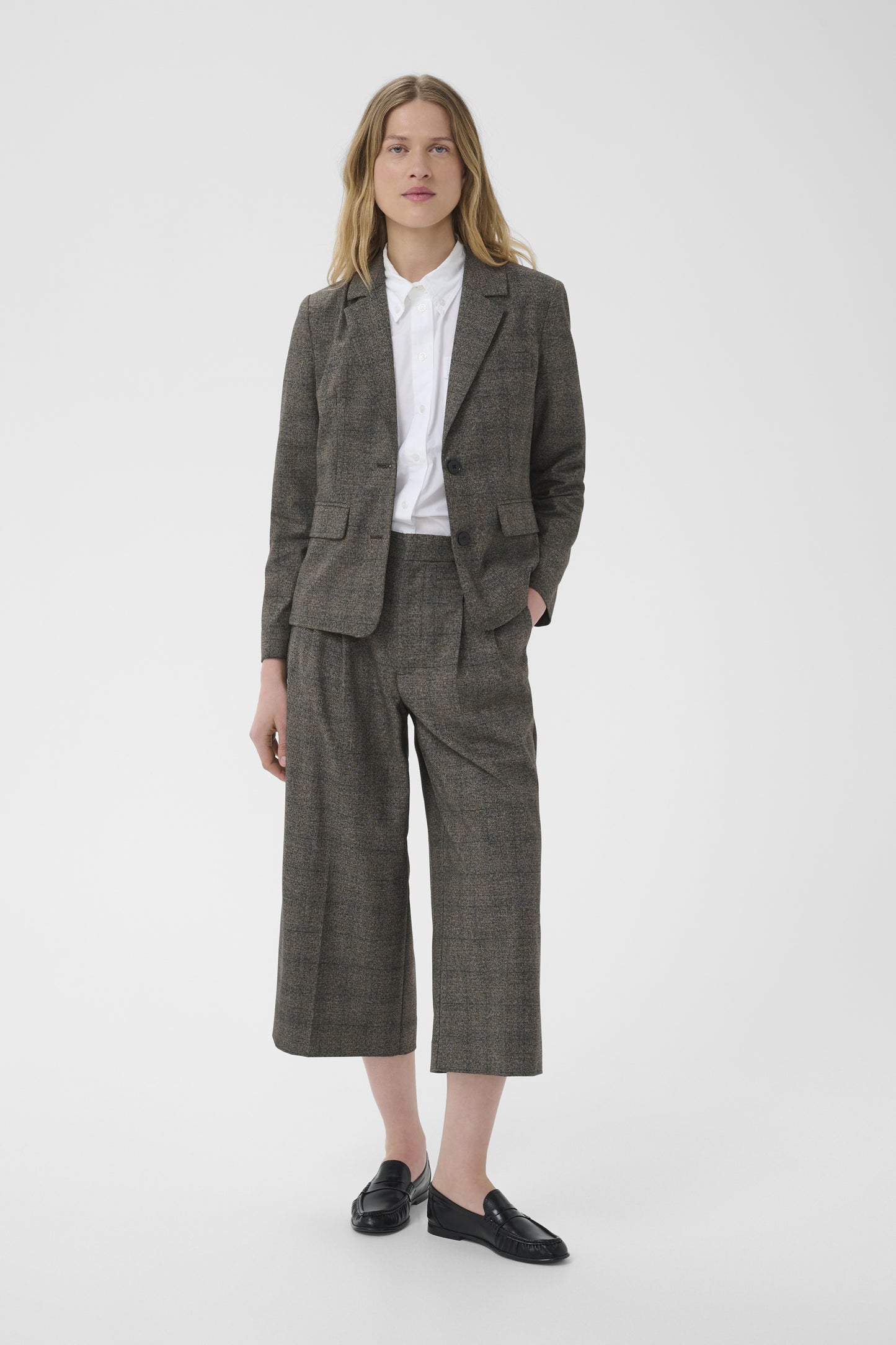 Part Two Clarrissa Black Check Blazer