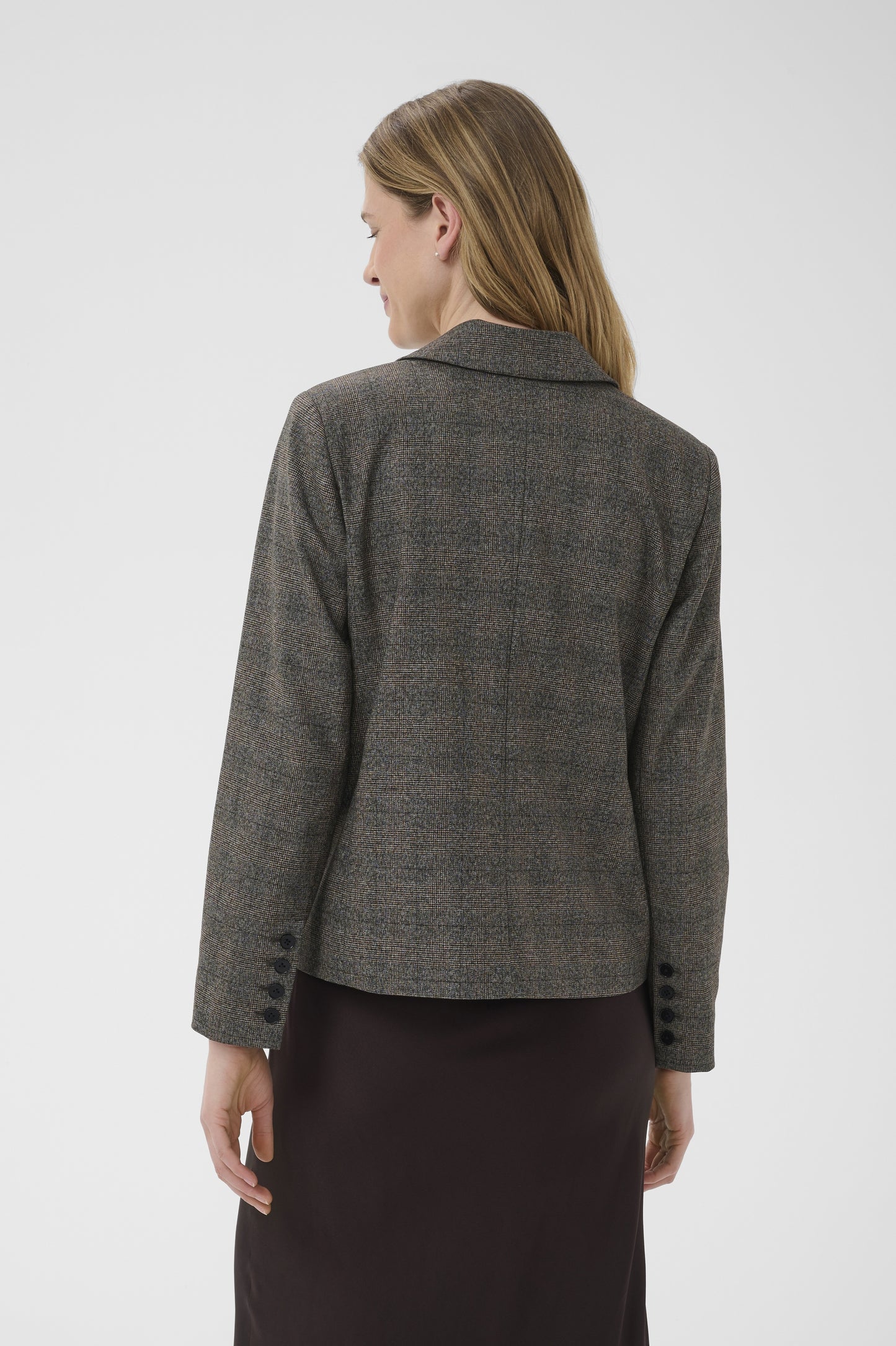 Part Two Clarrissa Black Check Blazer