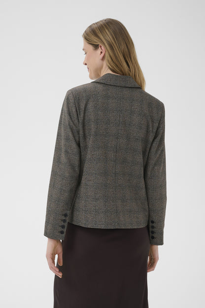 Part Two Clarrissa Black Check Blazer