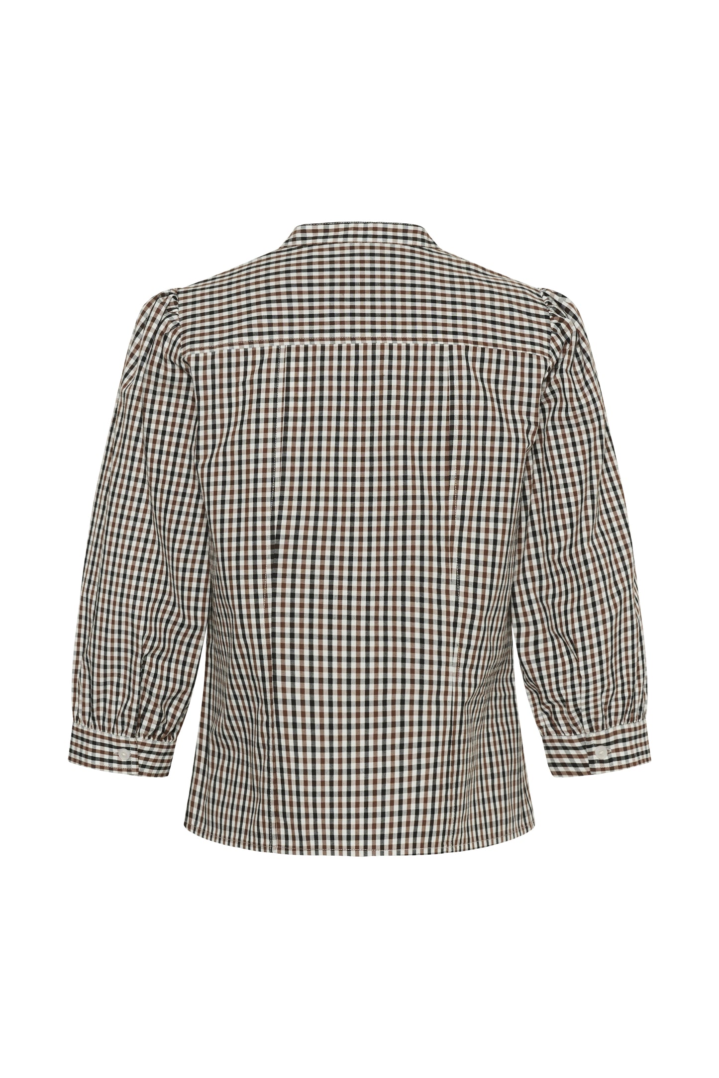Part Two Chinette Downton Brown Check Shirt