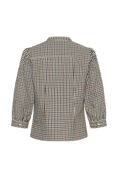 Part Two Chinette Downton Brown Check Shirt