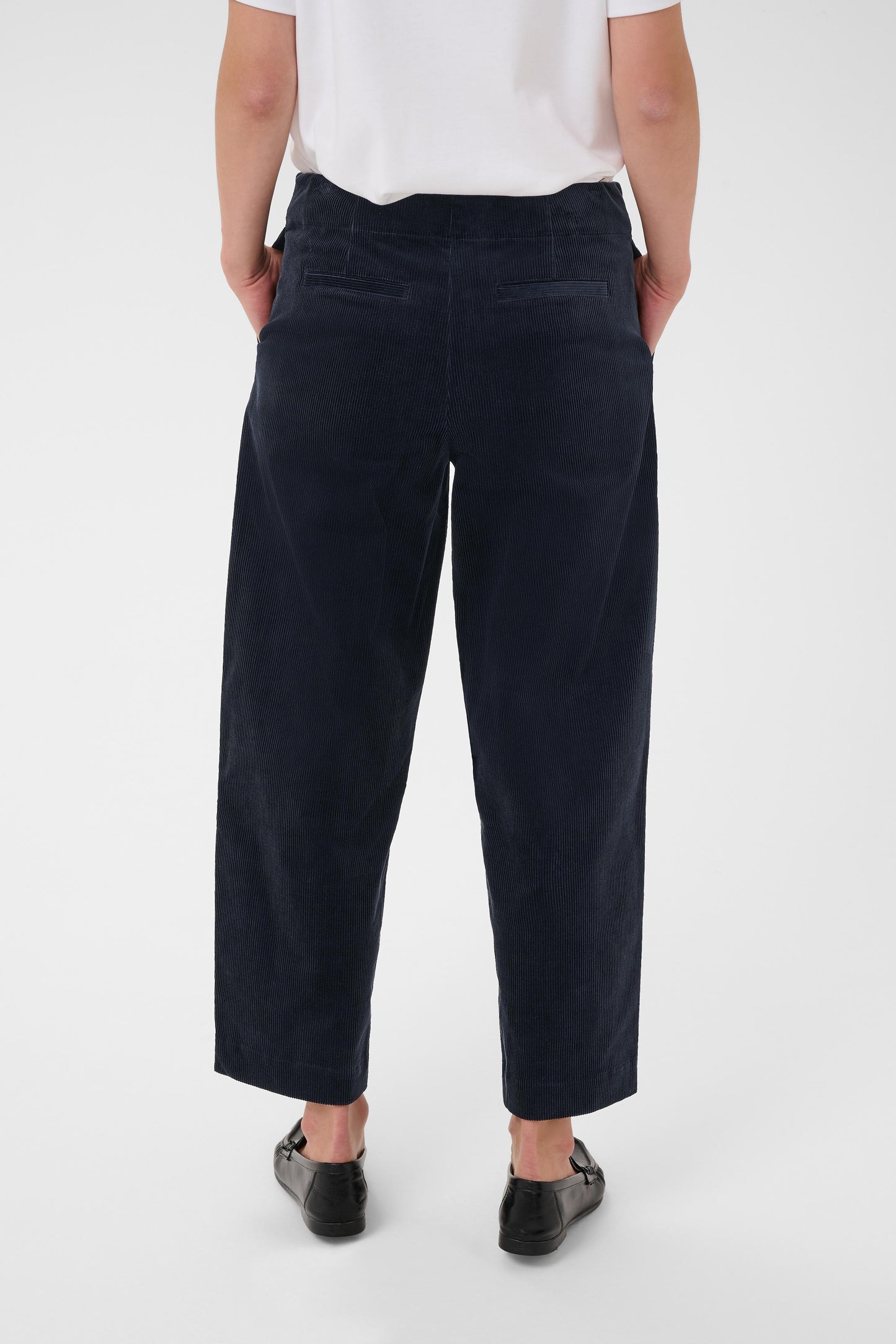 Part Two Netta Dark Navy Corduroy Trouser