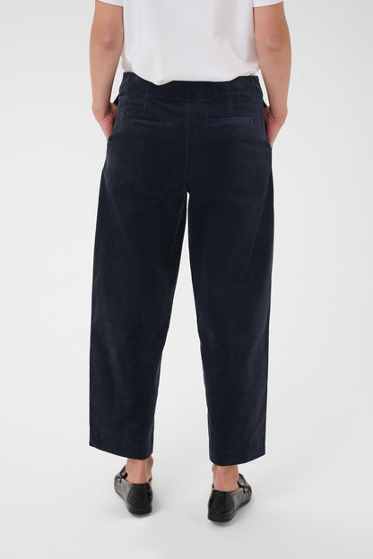 Part Two Netta Dark Navy Corduroy Trouser
