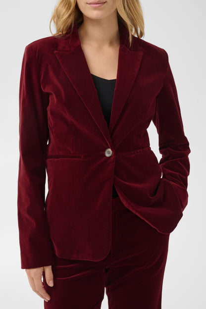 Part Two Dahlia Biking Red Blazer