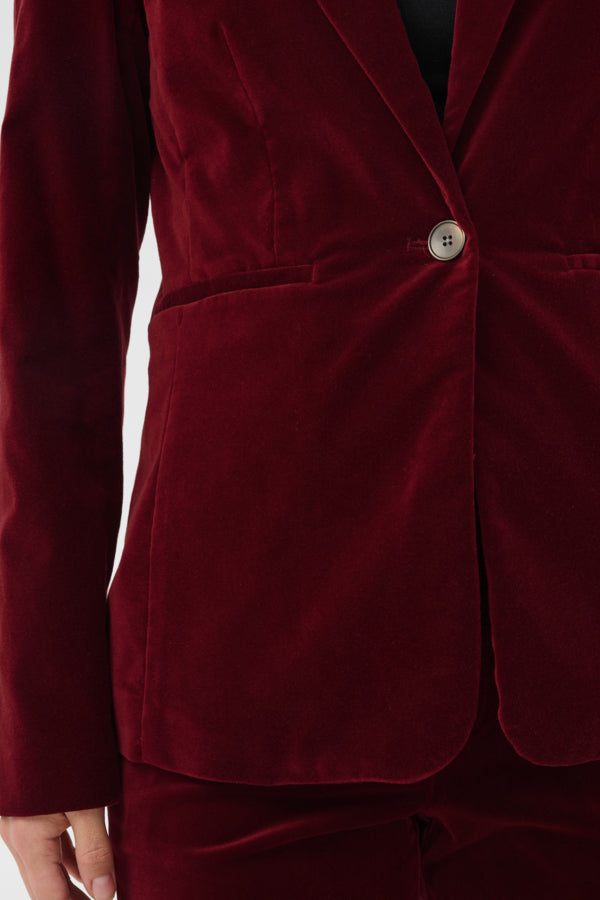 Part Two Dahlia Biking Red Blazer