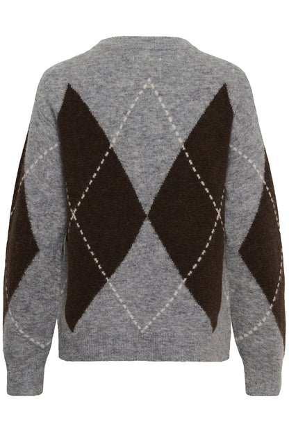 Part Two Sorayas Brown/Grey Chec Pullover 30311013