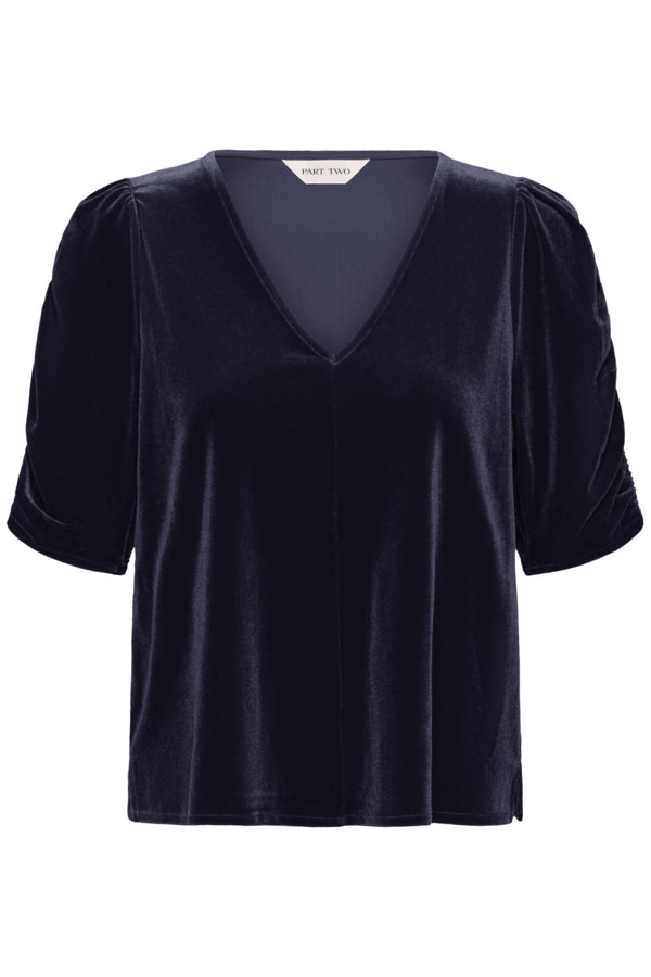 Part Two Valeriia Night Sky Velvet Top