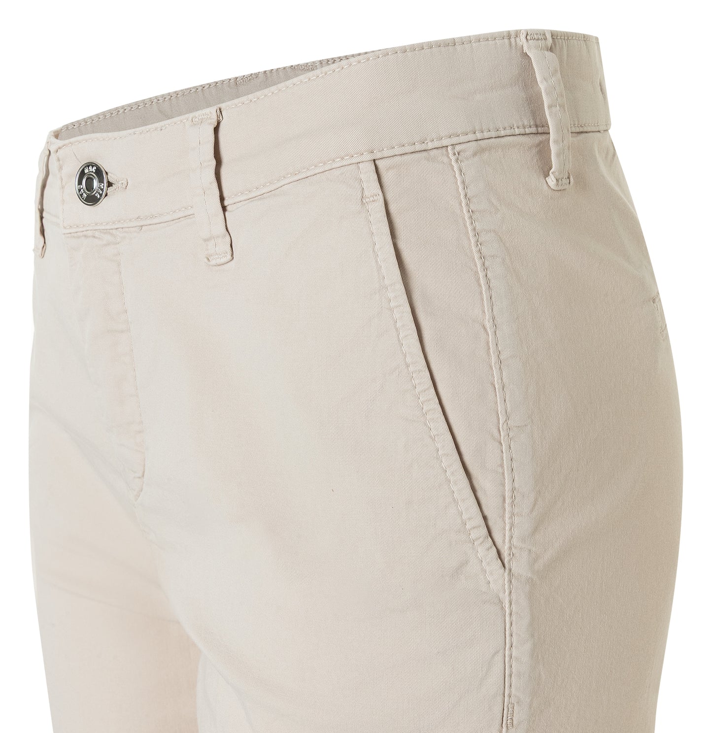 Mac Ivory Chino Turn Up Trouser