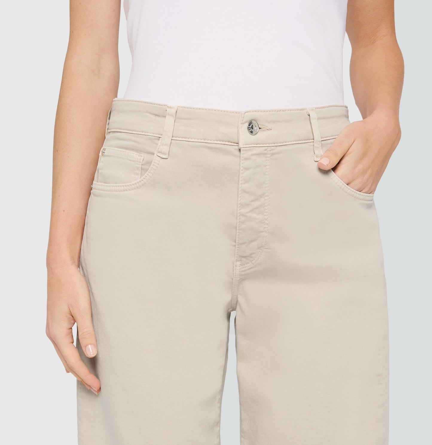 Mac Danni Ivory Barrel Jeans