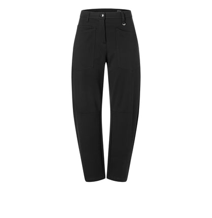 Mac Black Baggy Smart Trouser