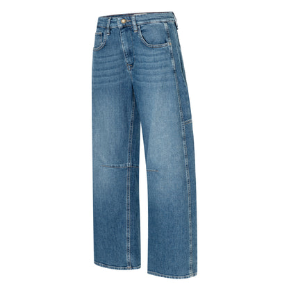 Mac Ohio Mid Blue Barrel Jeans