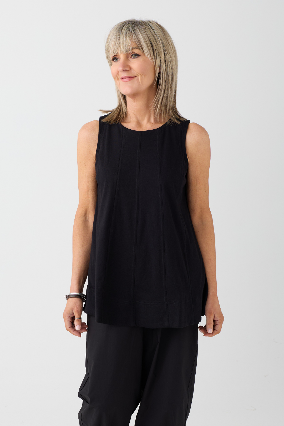 Ozai n Ku Black Sleeveless Top