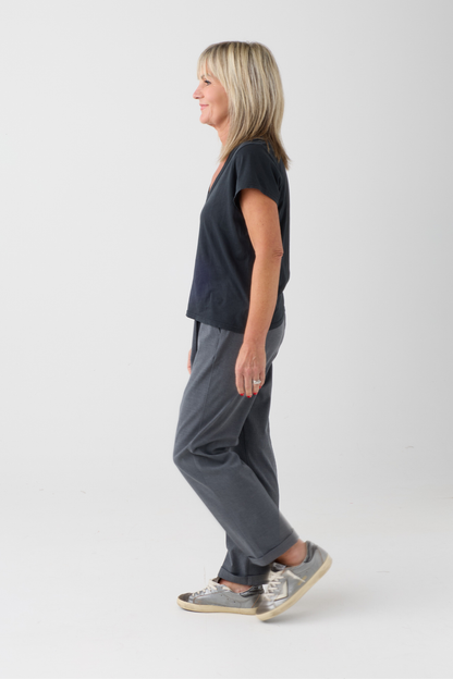 Mac Chino Smart Flannel Melange Trousers