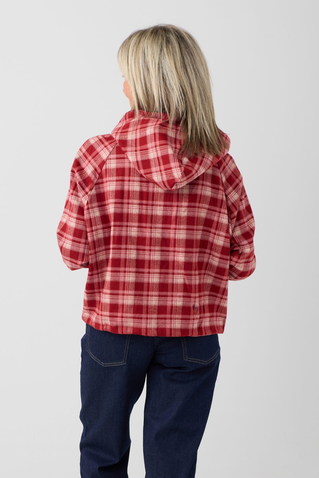 TSP Red Checked Hooded Jacket
