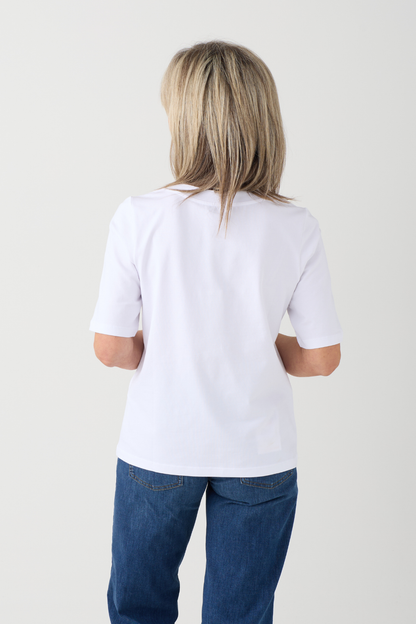 Margittes White/Taupe T-Shirt
