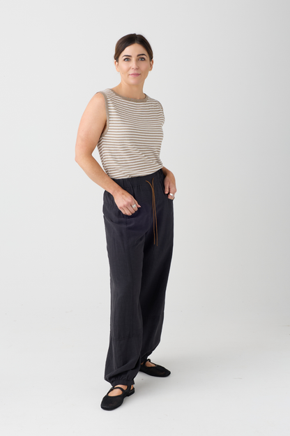 Lurdes Bergada Toasted Stripe Knit Top