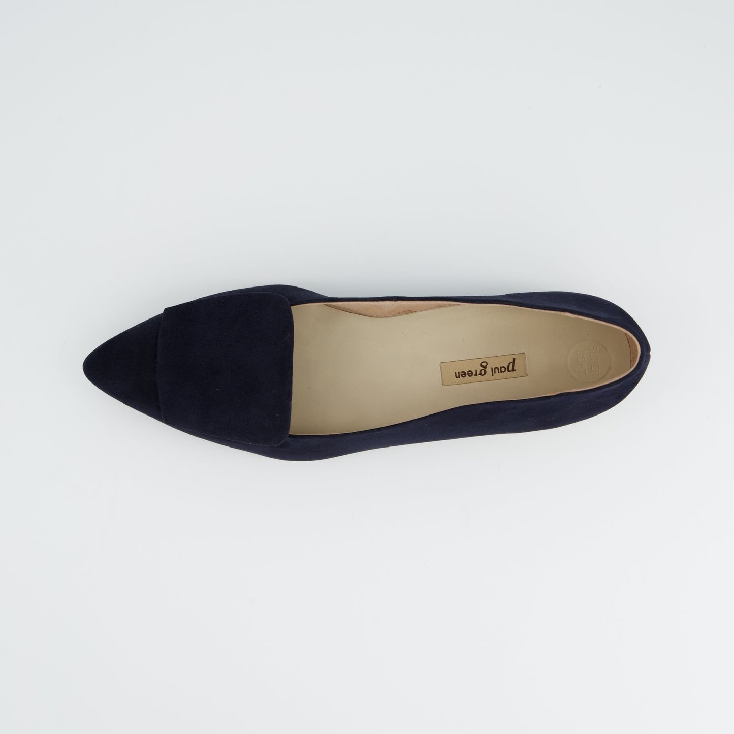 Paul Green Samtziege Navy Blue Court Shoe