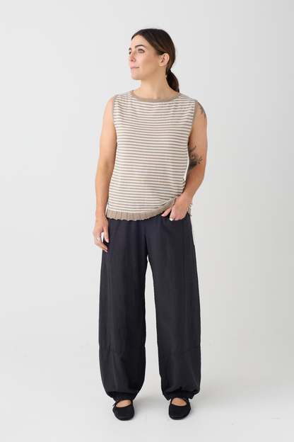 Lurdes Bergada Black Cuff Trouser