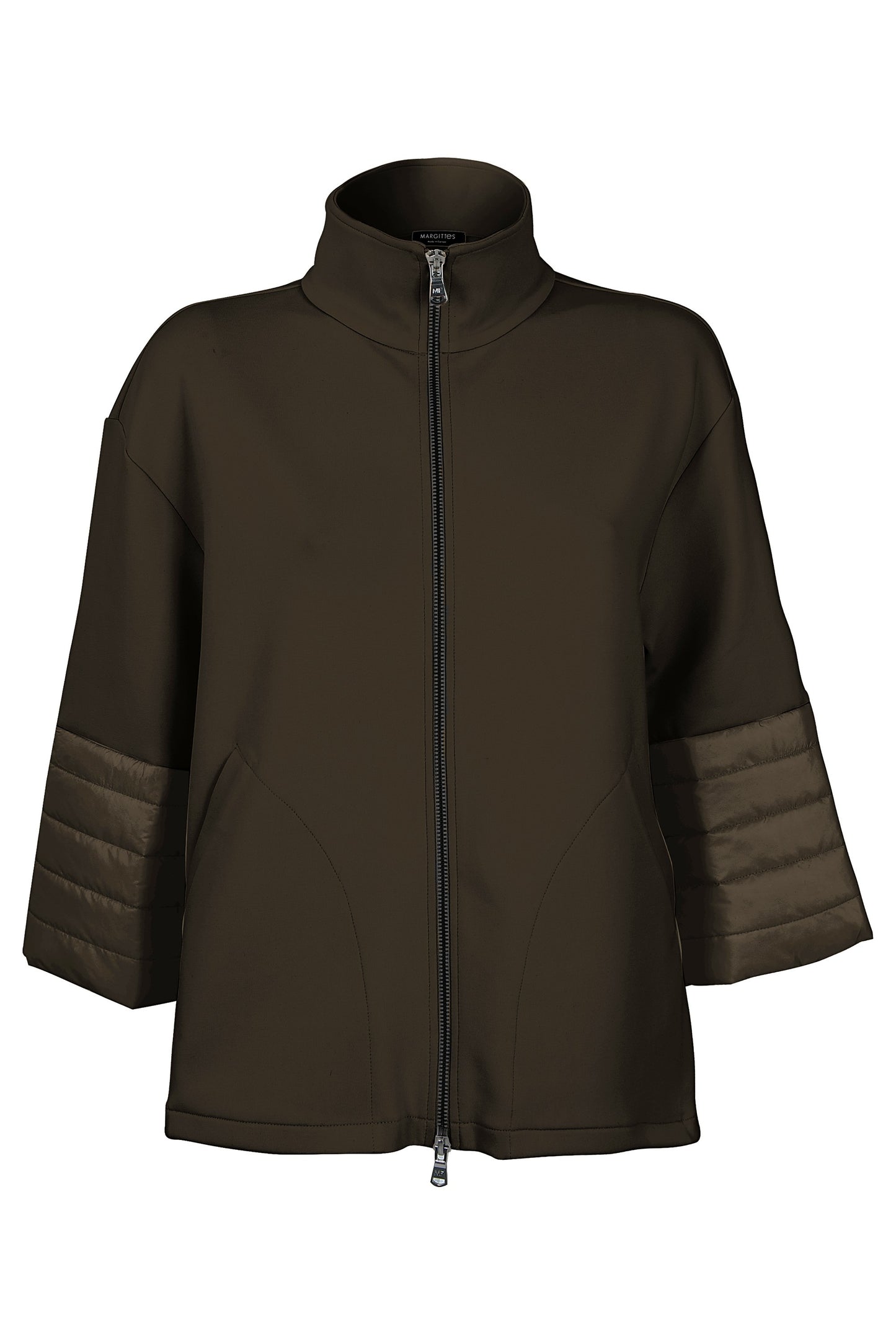 Margittes Brown Zip-Up Jacket