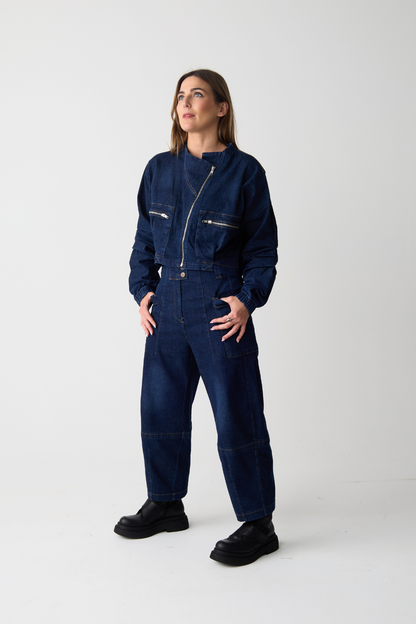 Lurdes Bergada Blue Asymmetric Jacket
