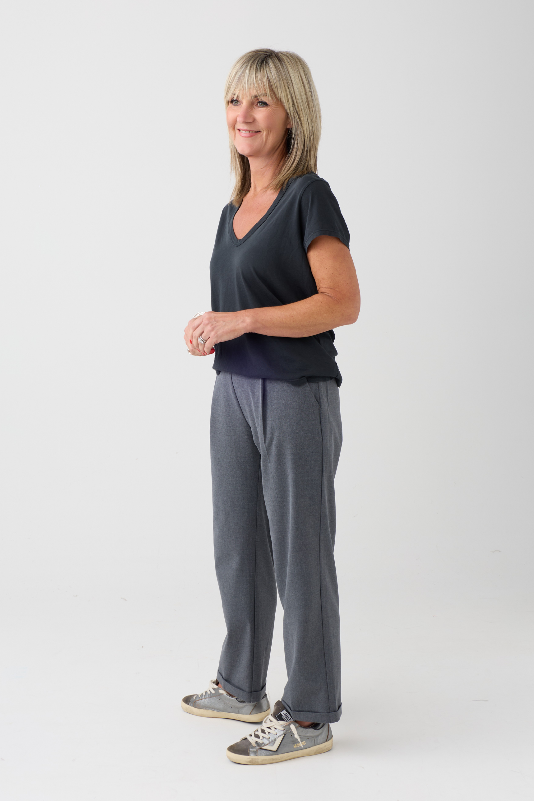 Mac Chino Smart Flannel Melange Trousers